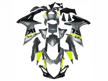 Preisgünstige Suzuki GSXR 600 / GSXR 750 Motorrad Verkleidung 2011-2024 - Silber Gelb Schwarz