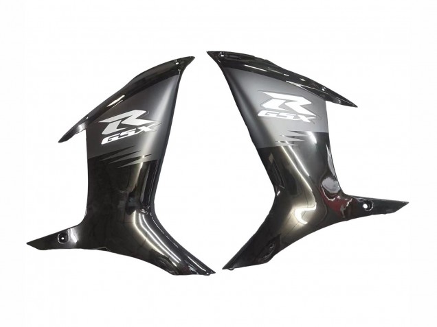 Preisgünstige Suzuki GSXR 600 / GSXR 750 Motorrad Verkleidung 2011-2024 - Matt Schwarz Glanzendes Schwarz Weiss Aufkleber