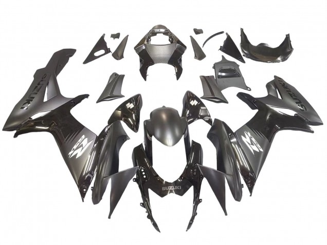 Preisgünstige Suzuki GSXR 600 / GSXR 750 Motorrad Verkleidung 2011-2024 - Matt Schwarz Glanzendes Schwarz Weiss Aufkleber