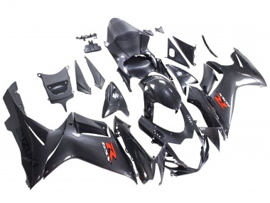 Preisgünstige Suzuki GSXR 600 / GSXR 750 Motorrad Verkleidung 2011-2024 - Schwarzes Carbonfaser Rot