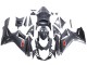 Preisgünstige Suzuki GSXR 600 / GSXR 750 Motorrad Verkleidung 2011-2024 - Schwarzes Carbonfaser Rot