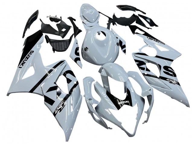 Preisgünstige Suzuki GSXR 1000 Motorrad Verkleidung 2005-2006 - Weiss Schwarz