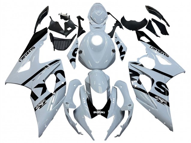 Preisgünstige Suzuki GSXR 1000 Motorrad Verkleidung 2005-2006 - Weiss Schwarz