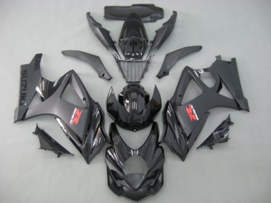 Preisgünstige Suzuki GSXR 1000 Motorrad Verkleidung 2007-2008 - Matt Schwarz Glanzendes Schwarz