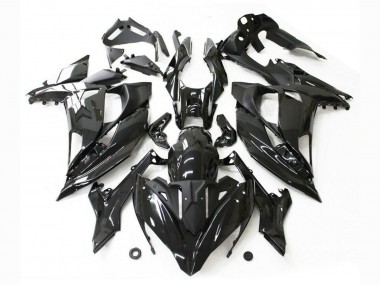 Preisgünstige Kawasaki Ninja 650 EX650 Motorrad Verkleidung 2017-2019 - Glanzendes Schwarz