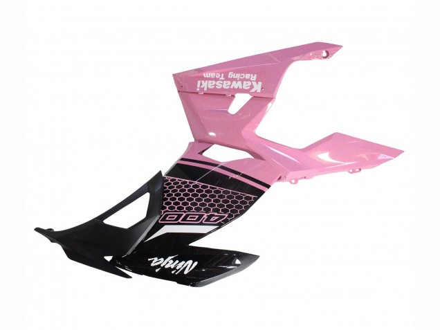 Preisgünstige Kawasaki Ninja 400 Motorrad Verkleidung 2018-2024 - Rosa Matt Schwarz Bienenwabe
