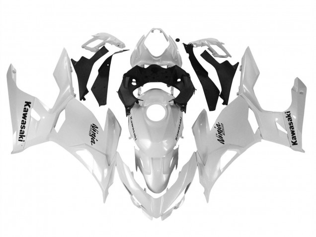 Preisgünstige Kawasaki Ninja 400 Motorrad Verkleidung 2018-2024 - Glanzendes Weiss