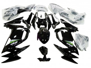 Preisgünstige Kawasaki Ninja 650 EX650 Motorrad Verkleidung 2020-2025 - Glanzendes Schwarz Grun