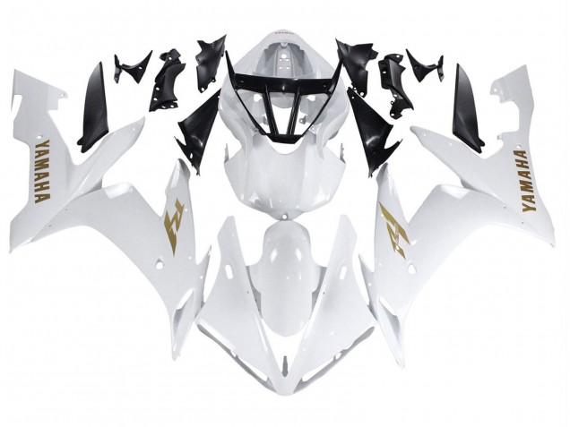 Preisgünstige Yamaha YZF 1000 R1 Motorrad Verkleidung 2004-2006 - Weiss Gold Aufkleber