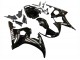Preisgünstige Yamaha YZF R6S Motorrad Verkleidung 2006-2009 - Glanzendes Schwarz Weiss Aufkleber