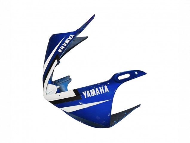 Preisgünstige Yamaha YZF R6 Motorrad Verkleidung 2003-2004 - Blau Weiss Glanzendes Schwarz Yamalube