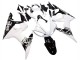 Preisgünstige Yamaha YZF R6 Motorrad Verkleidung 2003-2004 - Weiss Glanzendes Schwarz
