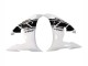 Preisgünstige Yamaha YZF R6 Motorrad Verkleidung 2003-2004 - Weiss Glanzendes Schwarz