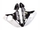 Preisgünstige Yamaha YZF R6 Motorrad Verkleidung 2003-2004 - Weiss Glanzendes Schwarz