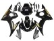 Preisgünstige Yamaha YZF R6 Motorrad Verkleidung 2003-2004 - Glanzendes Schwarz Gold Aufkleber