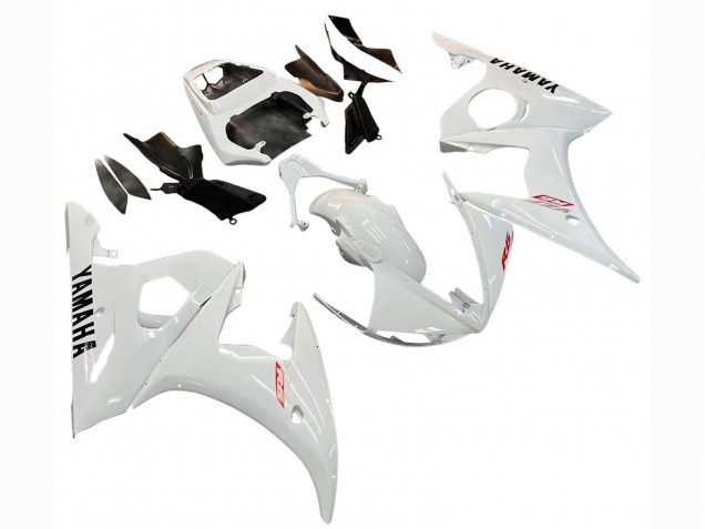 Preisgünstige Yamaha YZF R6 Motorrad Verkleidung 2003-2004 - Weiss