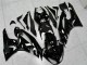 Preisgünstige Kawasaki ZX6R Motorrad Verkleidung 2009-2012 - Glanzendes Schwarz Weiss Ninja