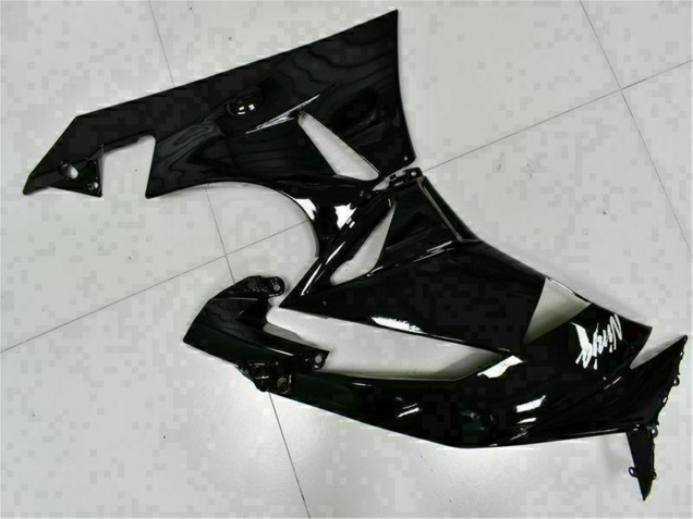 Preisgünstige Kawasaki ZX6R Motorrad Verkleidung 2009-2012 - Glanzendes Schwarz Weiss Ninja