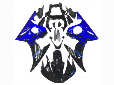 Preisgünstige Yamaha YZF R6 Motorrad Verkleidung 2003-2004 - Blau Glanzendes Schwarz