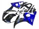 Preisgünstige Yamaha YZF R6S Motorrad Verkleidung 2006-2009 - Blau Glanzendes Schwarz