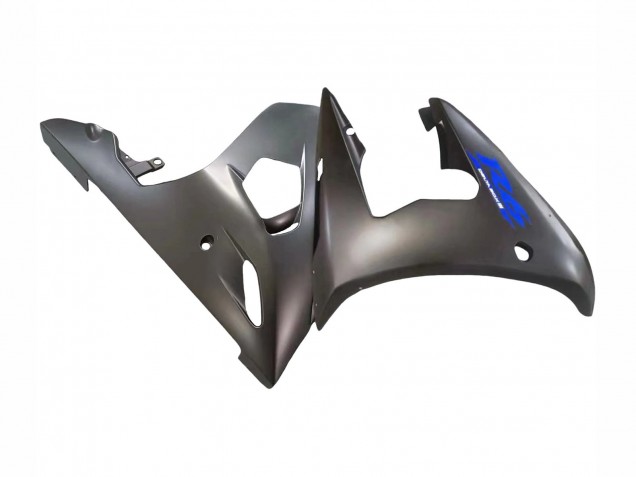Preisgünstige Yamaha YZF R6 Motorrad Verkleidung 2003-2004 - Matt Schwarz Blau