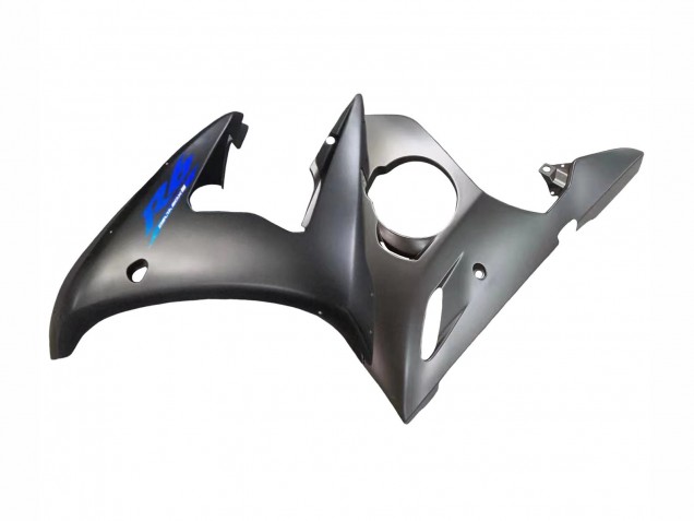 Preisgünstige Yamaha YZF R6 Motorrad Verkleidung 2003-2004 - Matt Schwarz Blau