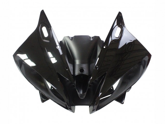 Preisgünstige Yamaha YZF 600 R6 Motorrad Verkleidung 2006-2007 - Glanzendes Schwarz Matt Schwarz