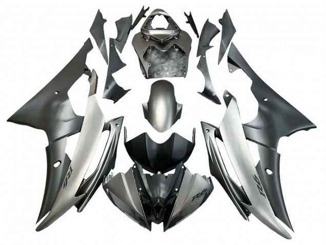 Preisgünstige Yamaha YZF 600 R6 Motorrad Verkleidung 2008-2016 - Silber Grau