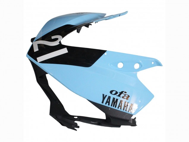 Preisgünstige Yamaha YZF R3/R25 Motorrad Verkleidung 2015-2018 - Hellblau Schwarz Yamalube 21