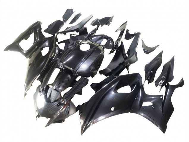 Preisgünstige Yamaha YZF R7 Motorrad Verkleidung 2021-2024 - Schwarze Carbonfaser