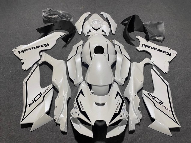 Preisgünstige Kawasaki ZX10R Motorrad Verkleidung 2021-2025 - Perl Weiss Schwarz
