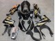 Preisgünstige Kawasaki ZX10R Motorrad Verkleidung 2021-2025 - Glanzendes Schwarz Gold Elf Schnee