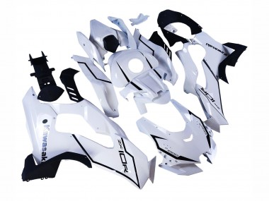 Preisgünstige Kawasaki ZX10R Motorrad Verkleidung 2021-2025 - Weiss Schwarz