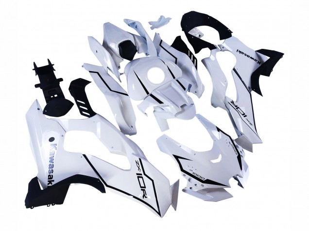 Preisgünstige Kawasaki ZX10R Motorrad Verkleidung 2021-2025 - Weiss Schwarz