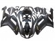 Preisgünstige Kawasaki ZX6R Motorrad Verkleidung 2007-2008 - Matt Schwarz mit Gelb Logo Ninja