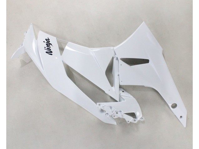 Preisgünstige Kawasaki ZX6R Motorrad Verkleidung 2009-2012 - Weiss Schwarz Ninja