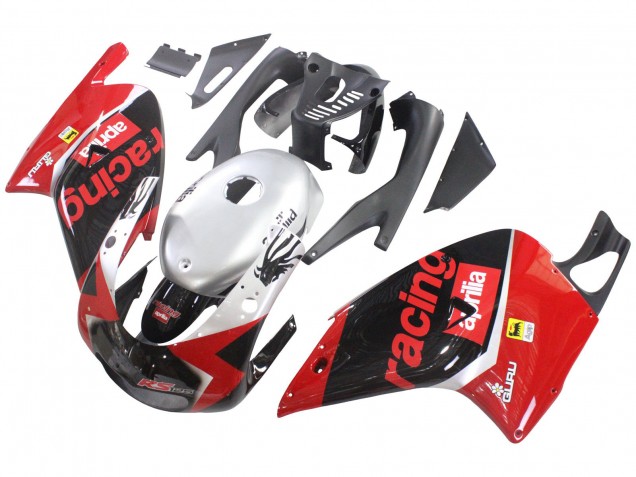 Preisgünstige Aprilia RS125 Motorrad Verkleidung 2000-2005 - Rot Schwarz Silber Rennen