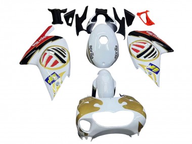 Preisgünstige Aprilia RS125 Motorrad Verkleidung 2000-2005 - Weiss Gelb Rot