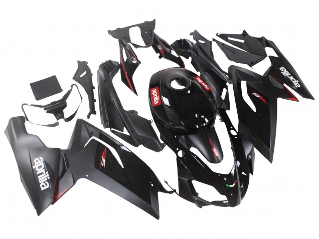 Preisgünstige Aprilia RS125 Motorrad Verkleidung 2006-2011 - Glanzendes Schwarz Rot Weiss Aufkleber
