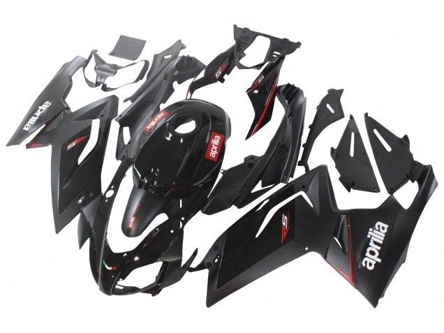 Preisgünstige Aprilia RS125 Motorrad Verkleidung 2006-2011 - Glanzendes Schwarz Rot Weiss Aufkleber