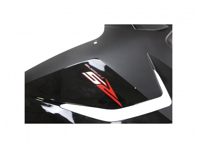 Preisgünstige Aprilia RS125 Motorrad Verkleidung 2006-2011 - Glanzendes Schwarz Rot Weiss Aufkleber