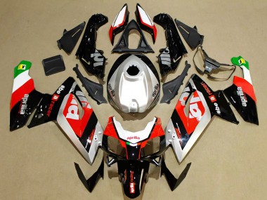 Preisgünstige Aprilia RS125 Motorrad Verkleidung 2006-2011 - Rot Silber Schwarz Grun