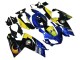 Preisgünstige Aprilia RS125 Motorrad Verkleidung 2006-2011 - Blau Gelb Schwarz Hai