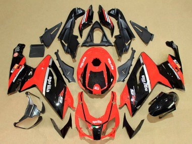 Preisgünstige Aprilia RS125 Motorrad Verkleidung 2006-2011 - Rot Glanzendes Schwarz Weiss