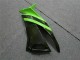 Preisgünstige Kawasaki ZX6R Motorrad Verkleidung 2009-2012 - Grun Glanzendes Schwarz Elf Touch4 Bridgestone