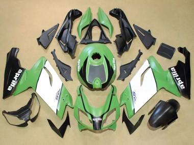 Preisgünstige Aprilia RS125 Motorrad Verkleidung 2006-2011 - Grun Weiss Schwarz