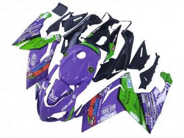 Preisgünstige Aprilia RS125 Motorrad Verkleidung 2006-2011 - Lila Grun Rot