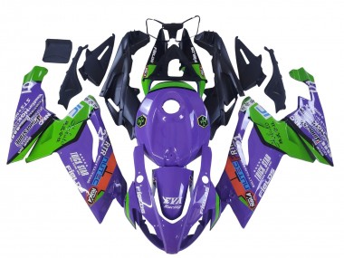 Preisgünstige Aprilia RS125 Motorrad Verkleidung 2006-2011 - Lila Grun Rot