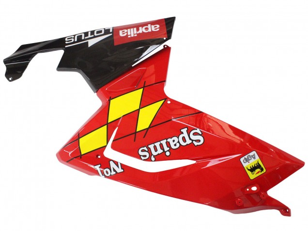 Preisgünstige Aprilia RS125 Motorrad Verkleidung 2006-2011 - Rot Weiss Gelb Schwarz