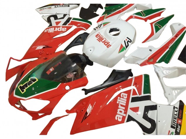Preisgünstige Aprilia RS125 Motorrad Verkleidung 2006-2011 - Weiss Rot Grun